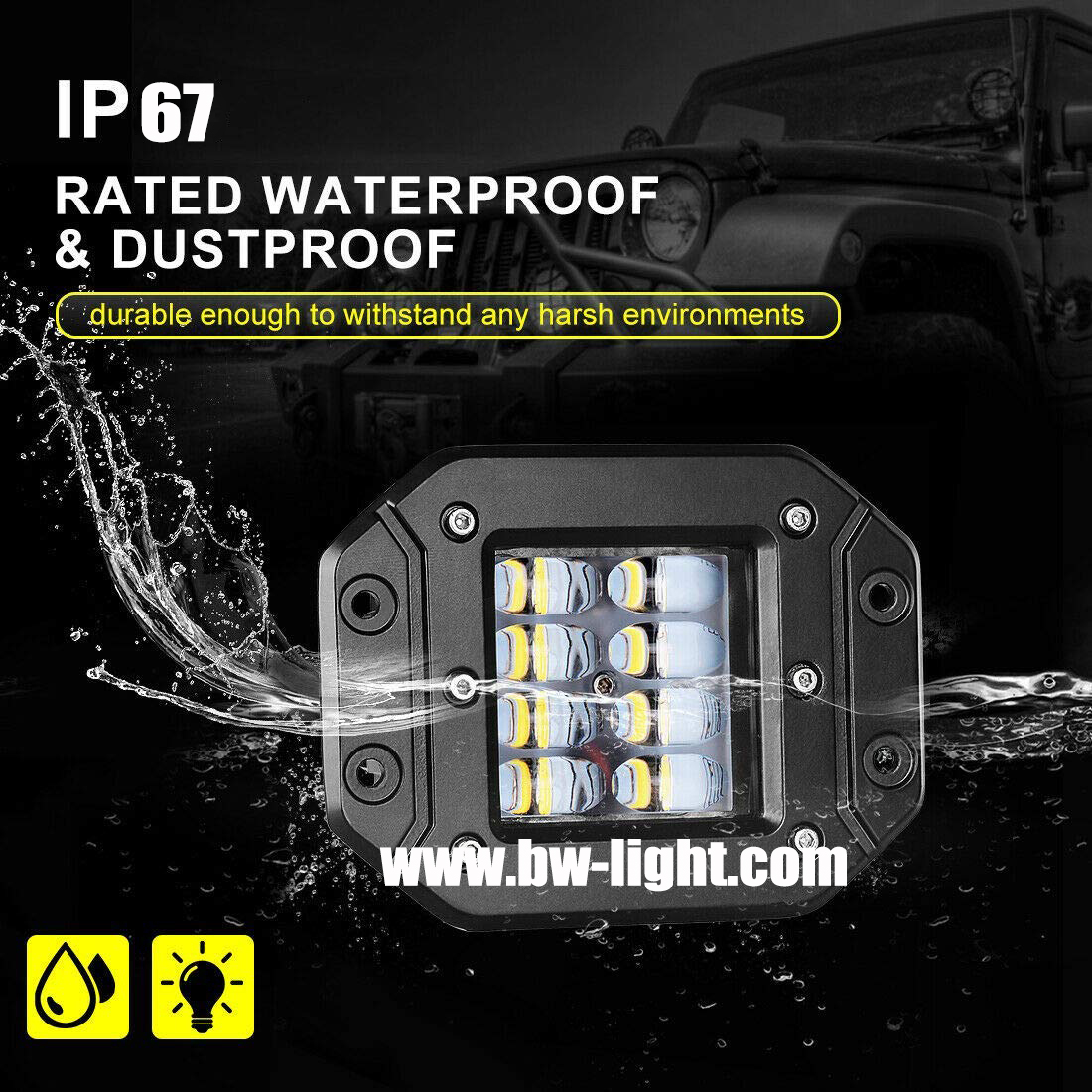 Lument de travail LED de point à haute intensité pour Jeep