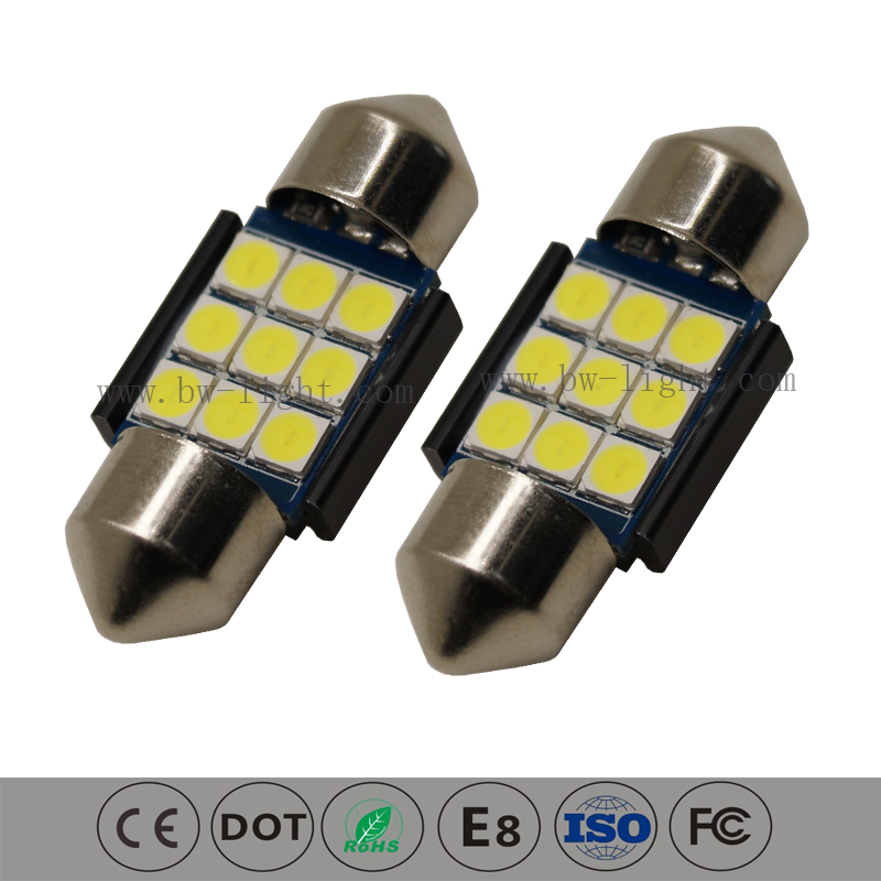 Lumières de voiture de dôme à LED de 31 mm Super Bright 