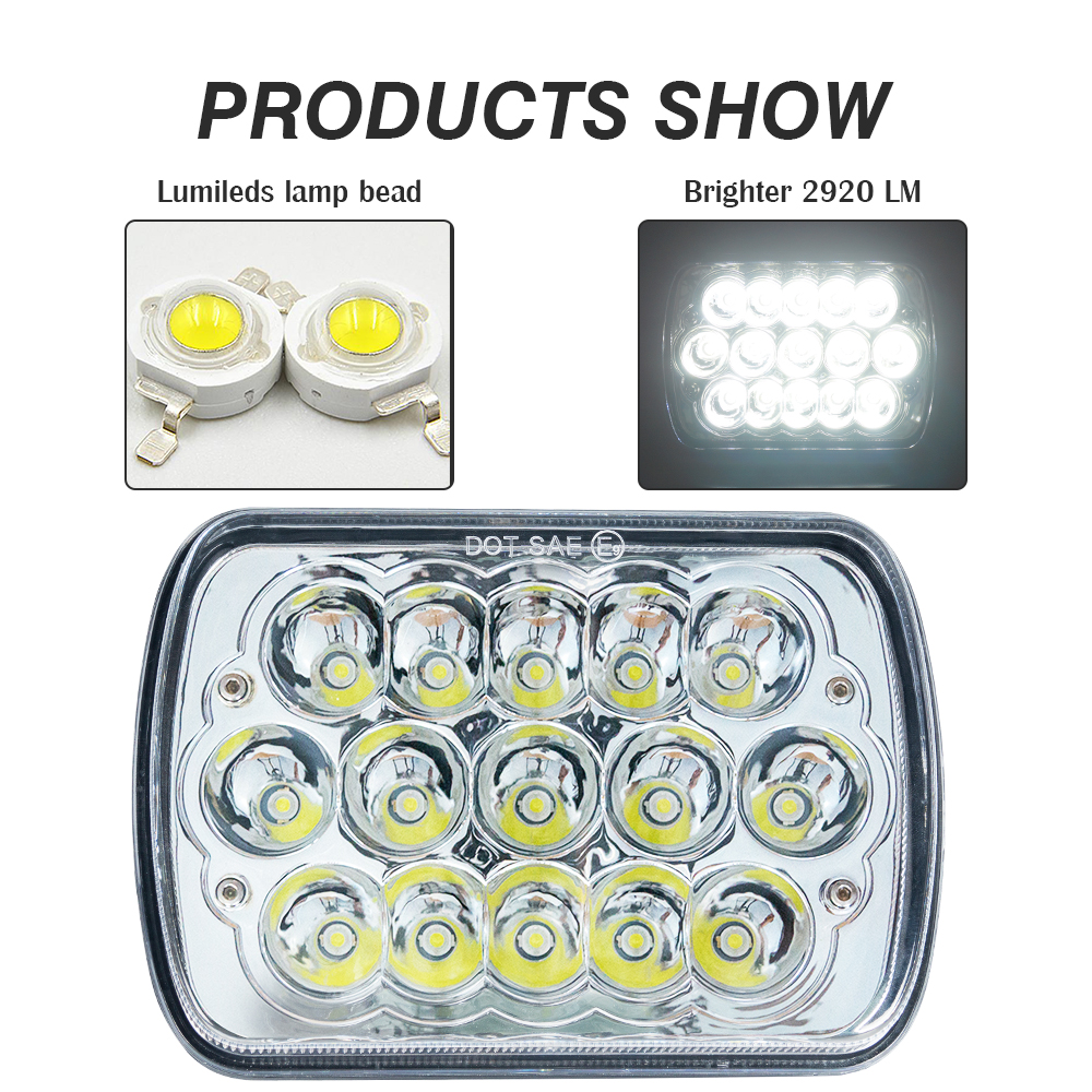 8 pouces 45 W High Sorping LED LATH TRAVAIL