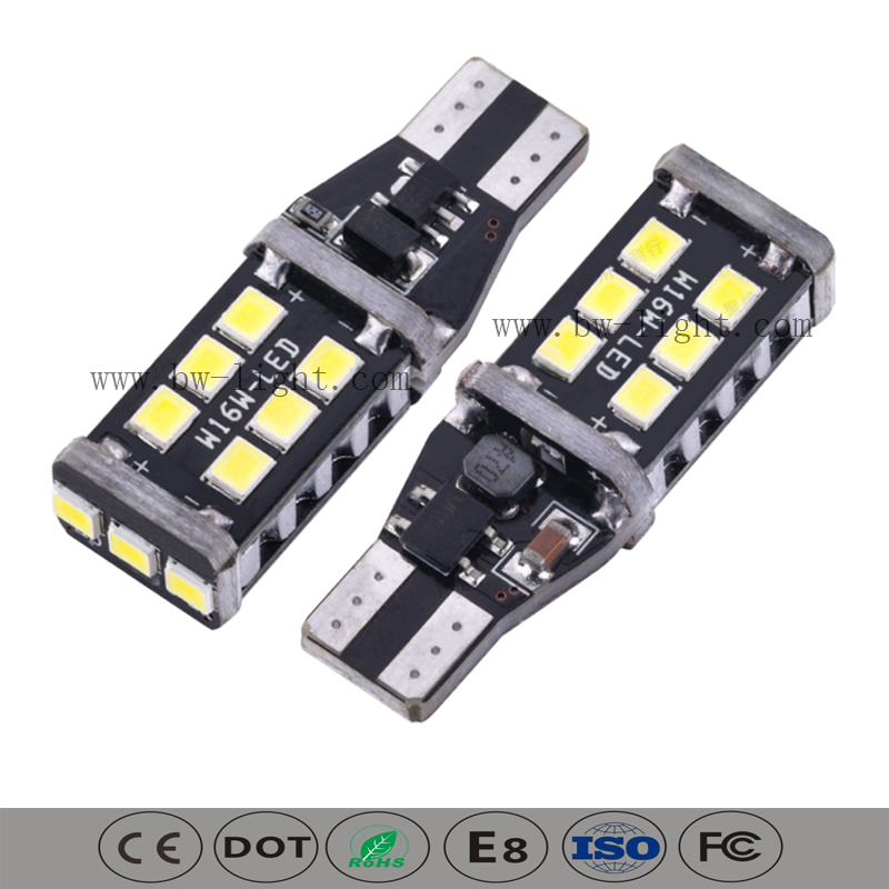 Ampoule à LED automatique de lampe de largeur de clignotant T15
